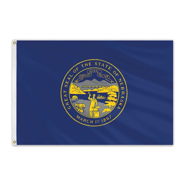 Nebraska Outdoor Nylon Flag 4'x6'